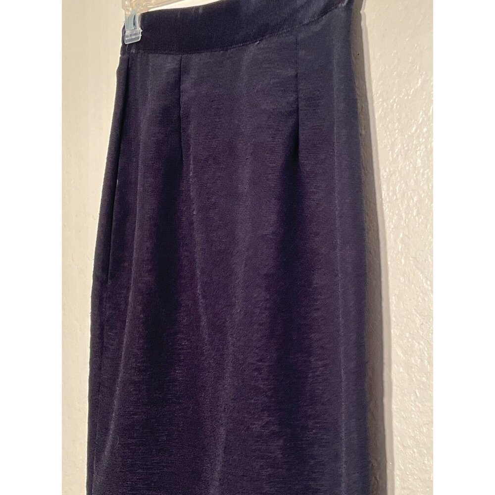 2 Size 10 Pencil Skirts Black Purple Career  Church - Picture 7 of 16